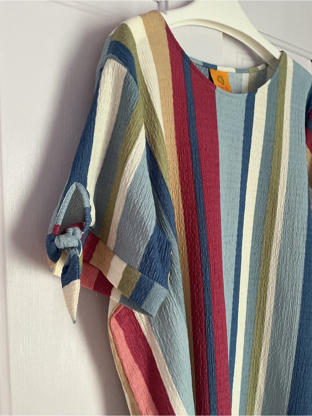 Ruby Rd Striped Short-Sleeve Women's Top - Picture 3 of 9